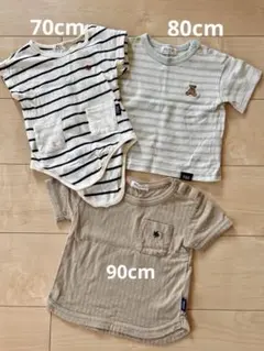 Polo ボディスーツ＆Tシャツ　3枚セット 70cm 80cm 90cm