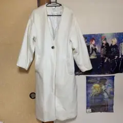 earth*ノーカラーロングコート