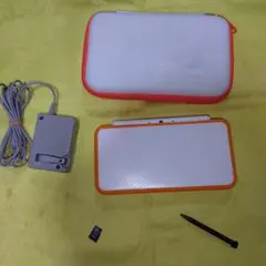 【修繕動作品】Nintendo new2dsLL オレンジ✕白 専用ケース付き
