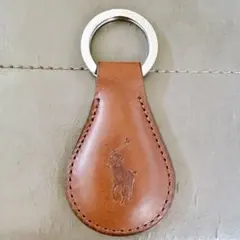 【新品】ポロ ラルフローレン キーホルダー ダークブラウン