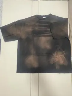 madeffect bleachwashダメージTブラック