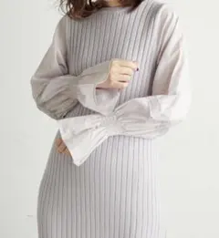 ナチュラルクチュール ワンピース ラベンダー