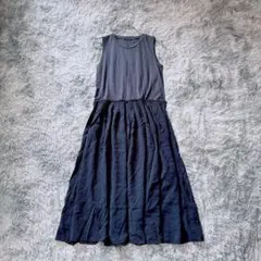 『wcloset』ワンピース (F)ノースリーブ 切替 フレア 上品 きれいめ