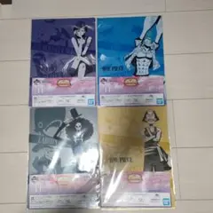 【新品未開封】ONE PIECE キャラクター クリアファイル 4枚セット