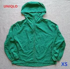 ユニクロ ポケッタブルUVカットパーカ グリーン XS