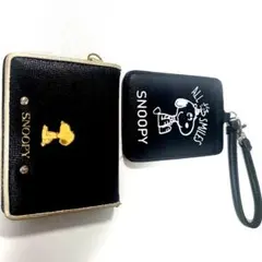 SNOOPY ブラック カードケース セット