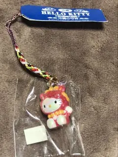 沖縄限定 ハローキティ 根付ストラップ シーサー ご当地キティ 新品未
