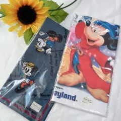 ディズニーランド ハンカチ レトロ