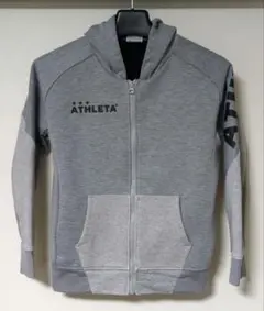 【ATHLETA】フルジップパーカー 140 グレー