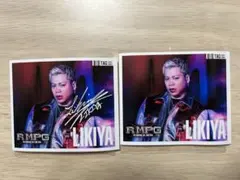 ランペ缶　ラベルステッカー LIKIYA サイン入り　サインなし　2枚セット