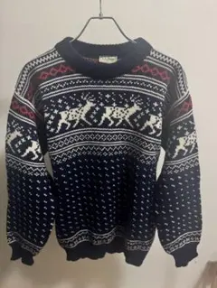L.L.Bean 80s バーズアイ ウールニット