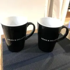 DEAN&DELUCA マグカップ　ブラック2個セット