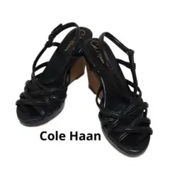 Cole Haan ブラック クロスストラップサンダル
