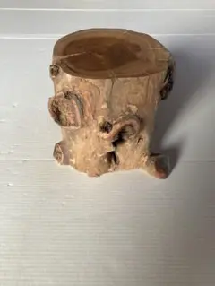 天然木 木彫り 根木 根卓 高約10cm 花台 香炉台 盆栽台 飾台 木製