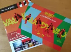 VAUNDY ドームツアー チラシ フライヤー 4枚セット - メルカリ