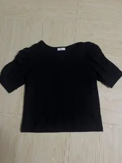 earth music&ecology パフスリーブニットトップス　フリーサイズ