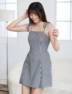SHEIN チェック柄ワンピース 韓国