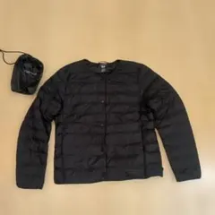 【www様専用】UNIQLO ノーカラー パフテックコンパクトジャケット M 黒
