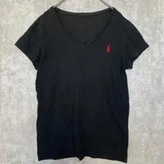 POLO RALPH LAUREN ポロ ラルフローレン Vネック Tシャツ 黒のサムネイル