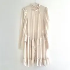 シーバイクロエ　see by chloe 長袖 ワンピース　ベージュ　36のサムネイル