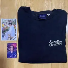 King & Prince キンプリ うちあげ花火イラストTシャツ黒 S