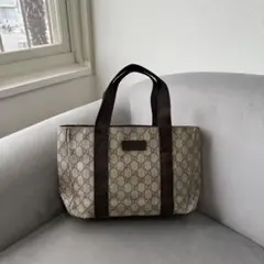 グッチ トートバッグ GG キャンバス PVC レザー ハンドバッグ
