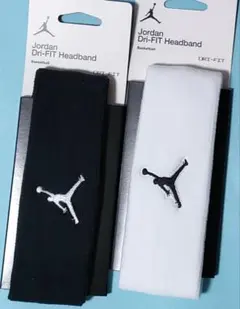 白黒２本セットナイキジャンプマンエアジョーダンヘッドバンドヘアバンドNIKE