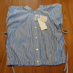 ●値下げ●新品　DISCOAT ストライプ 2WAY シャツ 半袖