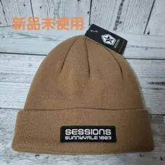 SESSIONS ニット帽 ベージュ 新品未使用