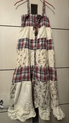 パッチワークキャミワンピース