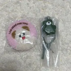 モジョジョジョ　ふわふわ缶チャーム カラフルマルチチャーム　2点セット
