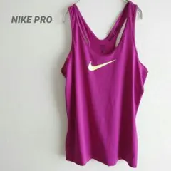 NIKE PRO ナイキプロ レーサーバック タンクトップ ピンク L
