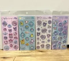 すりガラス風シール　サンリオ　4点セット