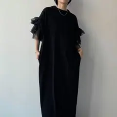 【wee9s】ドッキングチアーフリルワンピースのサムネイル
