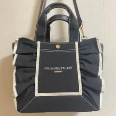 JILL BY JILLSTUART フレームフリルトート小 ブラック