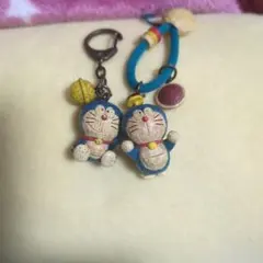 レア！ドラえもん 木製風キーホルダーセット　2個セット