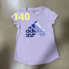 adidas 140 Tシャツ　ピンク　女の子のサムネイル