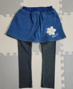 デニム風スカート⭐レギンス付き　100cm