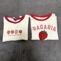 美品 100 アプレレクール 長袖 半袖 Tシャツ 2枚