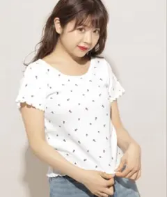 apres jour 花柄ワッフルTシャツのサムネイル