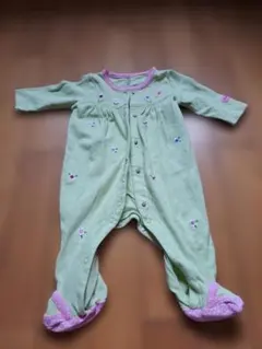 Carter's 花柄刺繍ロンパース 3M