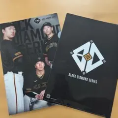 読売ジャイアンツ BLACK DIAMONDSERIESクリアファイル二枚セット