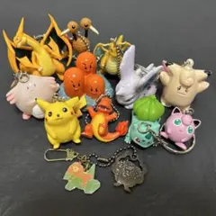 【ジャンク】ポケットモンスター　キーホルダー13個セット　平成レトロ