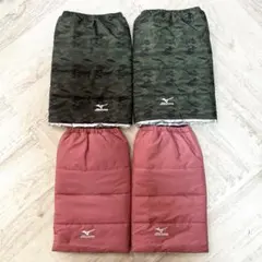 Mizuno ピンクとグリーン/ レッグウォーマー2セット