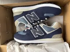 New Balance ML574RE2 23.5cm ネイビー