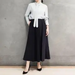 ＜新品／未使用＞Theory（セオリー）ナローフレアスカート Sサイズ 小さいサイズ ダブルクロスフレアスカート 低身長さん・小柄女性