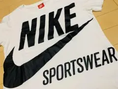 【美品✨】NIKE スポーツウェア半袖Tシャツ 白 ビッグロゴ L