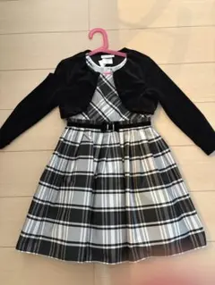 jona michelle女の子フォーマルドレス ボレロセット チェック柄
