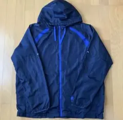 人気カラー【STARTER】ナイロンパーカー ネイビー ブルーライン 大きめ
