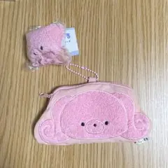 じょせまる もこもこフェイスポーチ いちごみるく2個セット